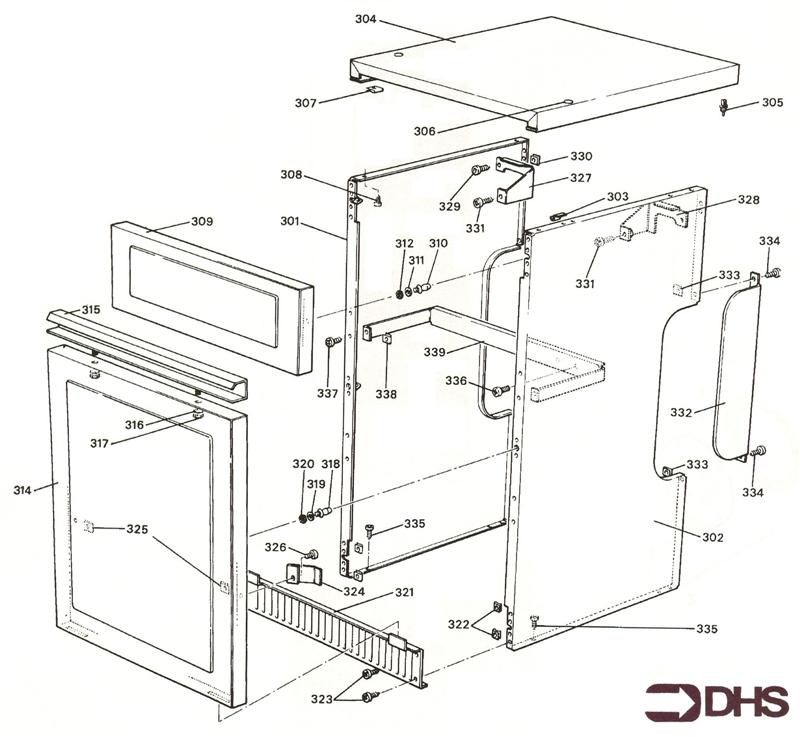 Exploded Diagram for CASING ASSY KF2