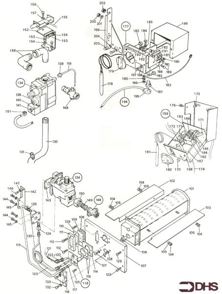 Exploded Diagram for GAS & CONTROL MODULE ASSY