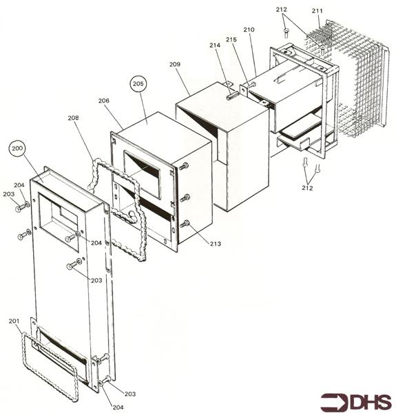 Exploded Diagram for AIR DUCT AND FLUE ASSY