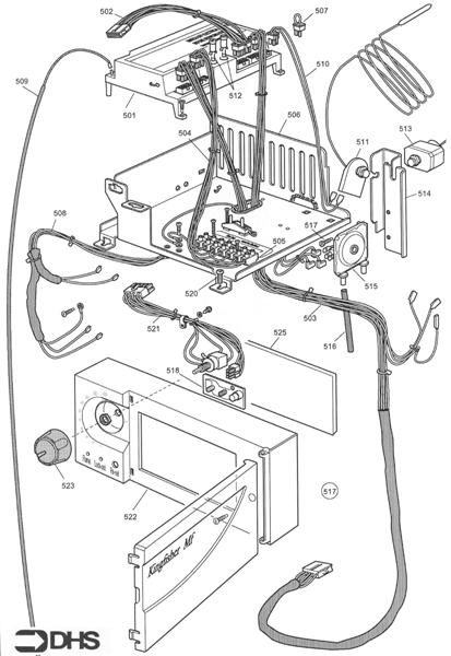 Exploded Diagram for CONTROL ASSY