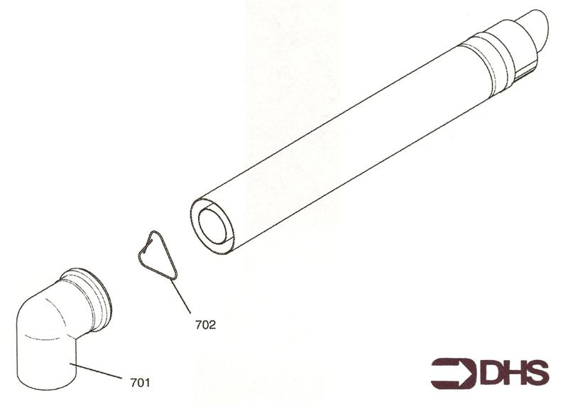 Exploded Diagram for STANDARD FLUE KIT