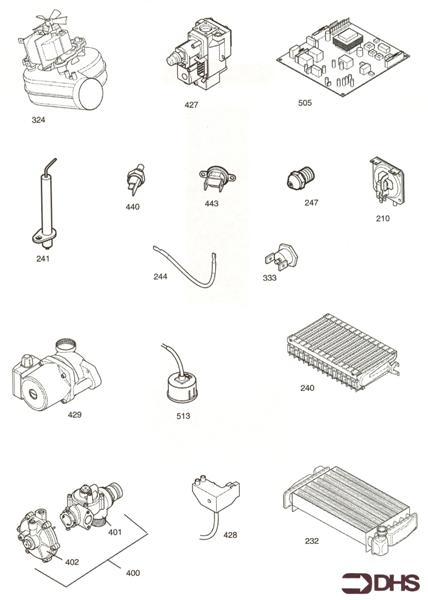 Exploded Diagram for SHORT PARTS LIST