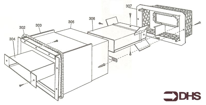 Exploded Diagram for BALANCED FLUE DUCT ASSY