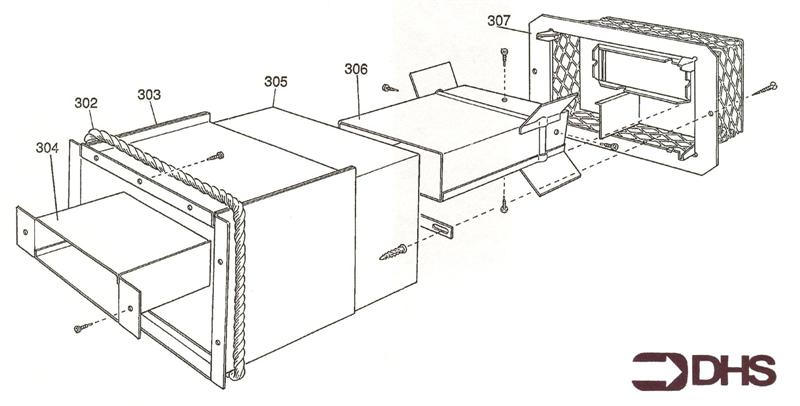Exploded Diagram for BALANCED FLUE DUCT ASSY
