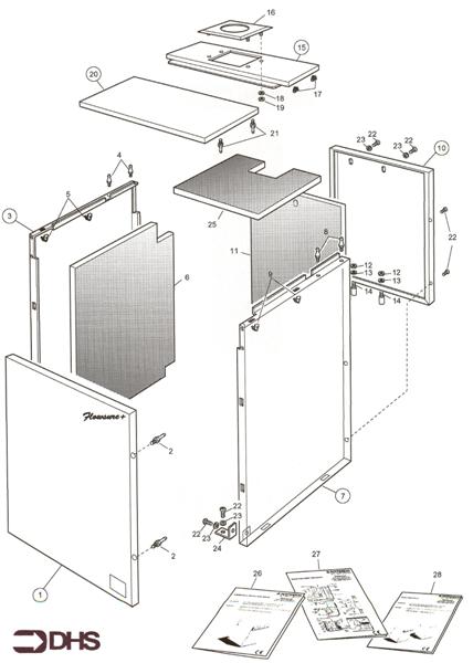 Exploded Diagram for OUTER CASING
