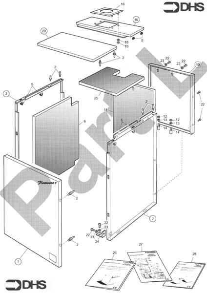 Exploded Diagram for OUTER CASING