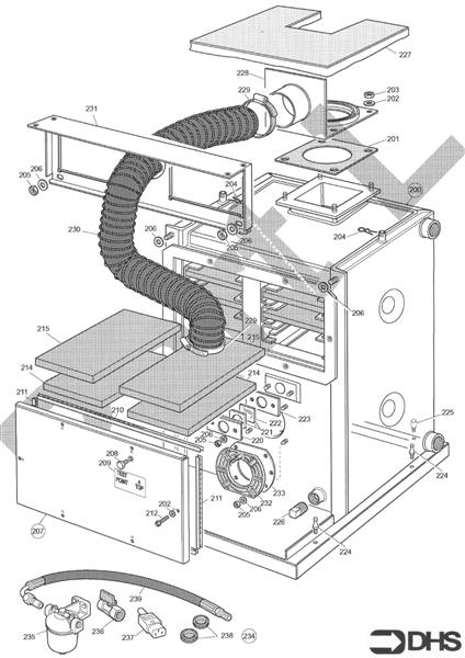Exploded Diagram for BOILER ASSY 90/110L