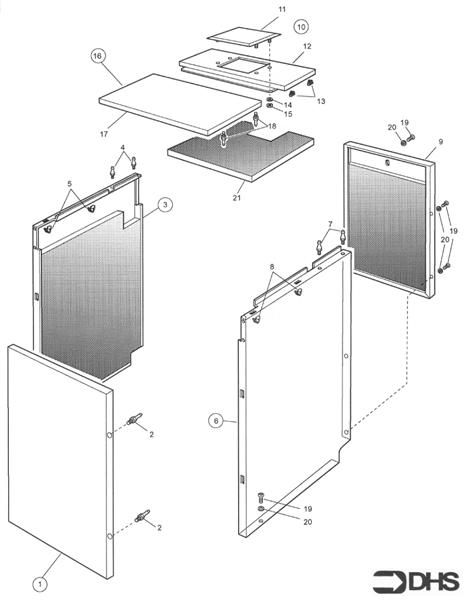 Exploded Diagram for OUTER CASING ASSY
