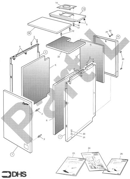 Exploded Diagram for OUTER CASING ASSY