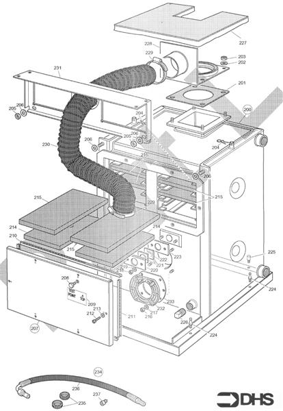 Exploded Diagram for BOILER ASSY 90/110L