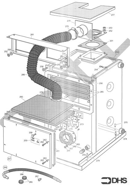 Exploded Diagram for BOILER ASSY 110/130L