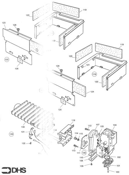 Exploded Diagram for BURNER ASSY