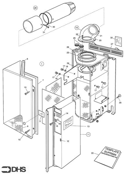 OUTERCASE FLUE ASSY logo