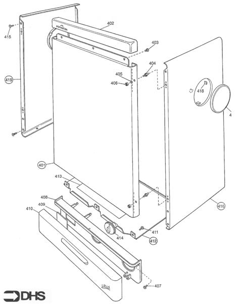 Exploded Diagram for OUTER CASING