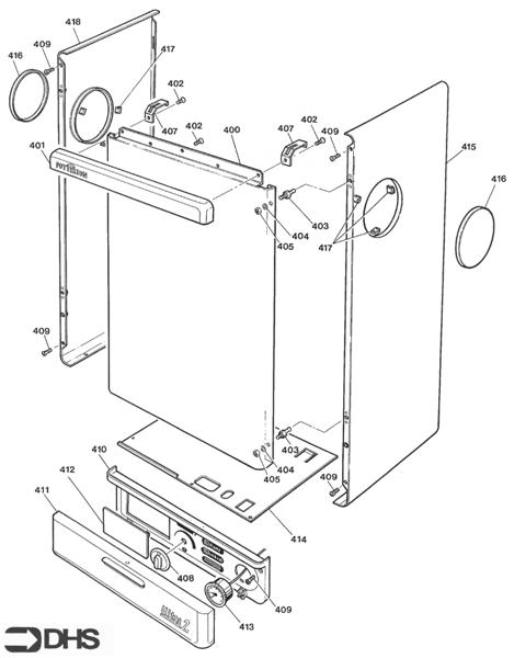 Exploded Diagram for CONTROL COVER - CASING
