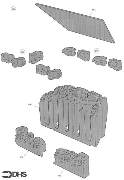 Exploded Diagram for CERAMIC COALS - 26/1/98 - 31/1