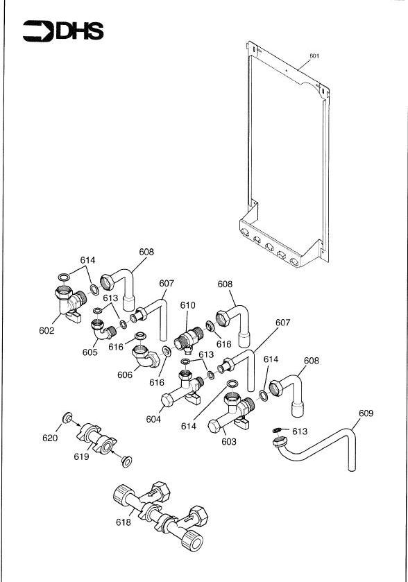 Exploded Diagram for WALL JIG & HYDRAULICS CONNECTI
