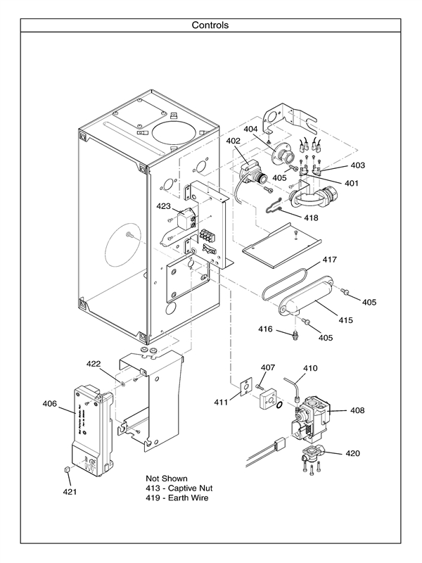 Exploded Diagram for CONTROLS