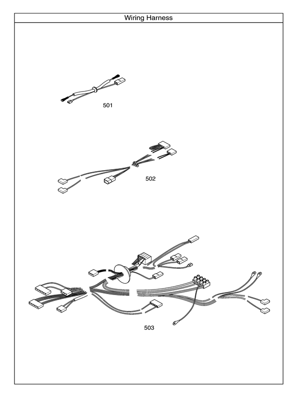 Exploded Diagram for ELECTRICAL HARNESS