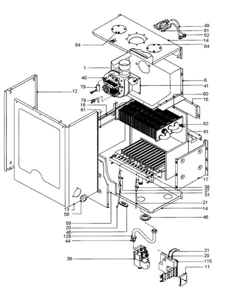 Exploded Diagram for THERMAL SYSTEM ASSY