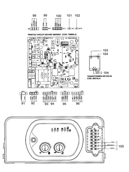 Exploded Diagram for ELECTRIC SYSTEM ASSY