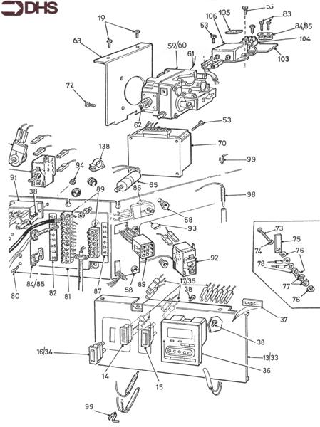 Exploded Diagram for CONTROL ASSEMBLY