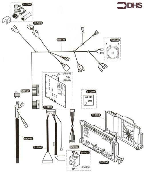 Exploded Diagram for HARNESS AND ELECTRIC BOX
