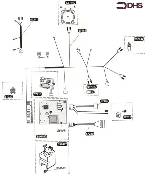 Exploded Diagram for HARNESS +ELECTRIC BOX