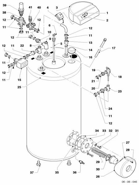 Exploded Diagram for BOILER SECTION