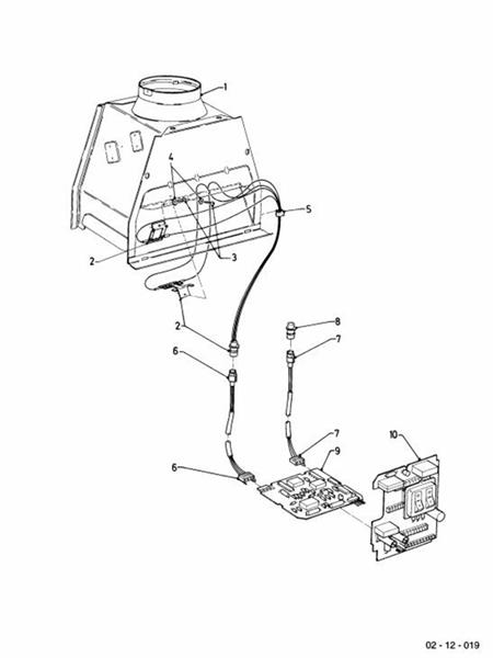 Exploded Diagram for FLUE SENSOR