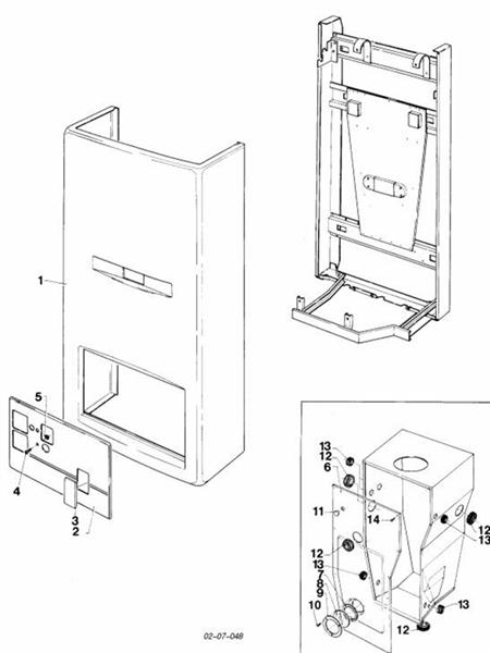 Exploded Diagram for CASING PARTS