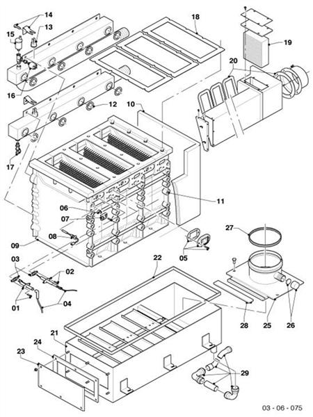 Exploded Diagram for HEAT EXCHANGER