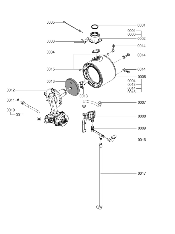 Exploded Diagram for HEAT CELL SERIAL 7537906