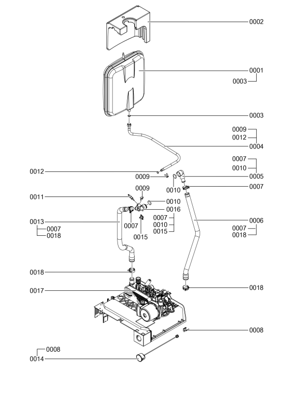 Exploded Diagram for HYDRAULICS SERIAL 7537947
