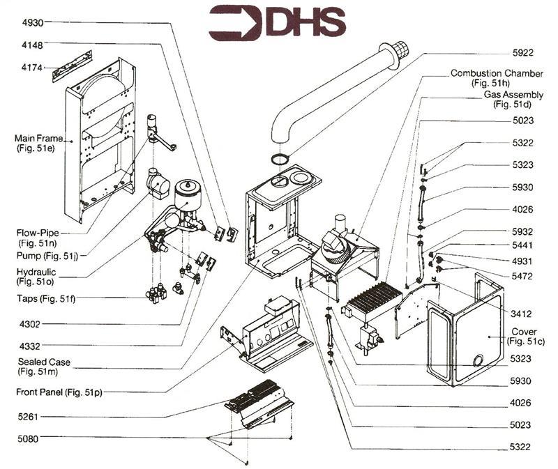 Exploded Diagram for COMBINATION BOILER