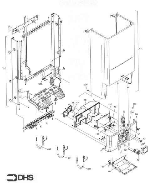 FRAME, FRONT PANEL, CASE logo