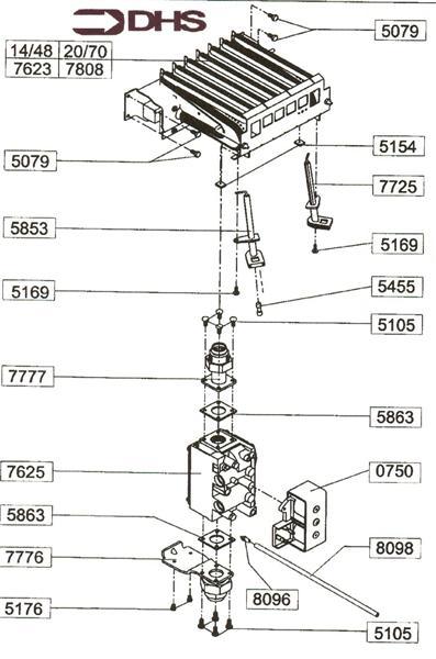 Exploded Diagram for BURNER ASSY