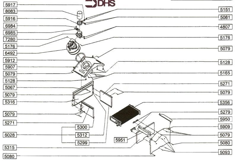 Exploded Diagram for FAN ASSY