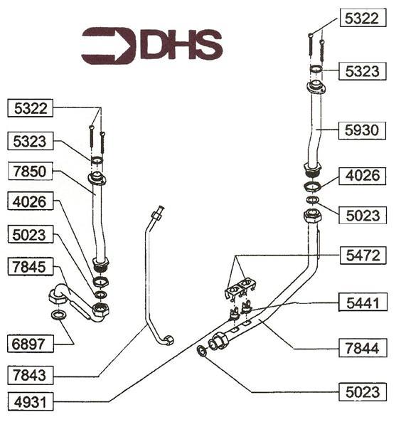 Exploded Diagram for PIPEWORK ASSY
