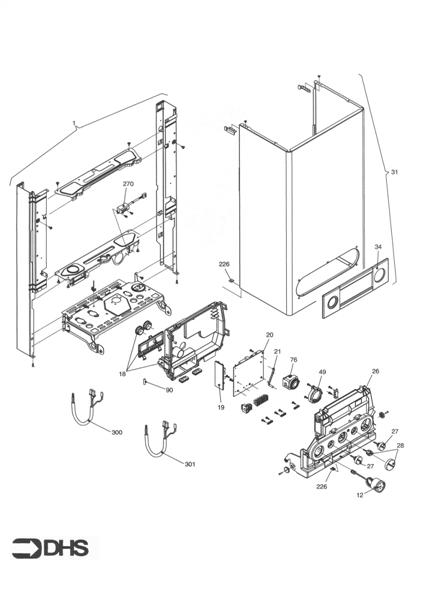 FRAME, FRONT PANEL, CASE logo
