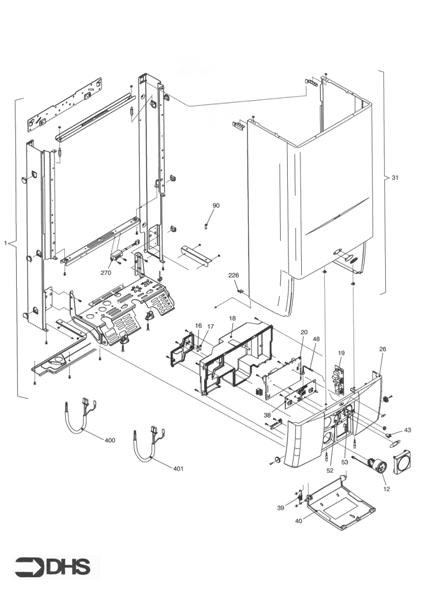 FRAME, FRONT PANEL, CASE logo