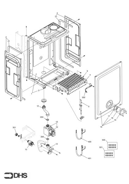 Exploded Diagram for BURNER ASSY