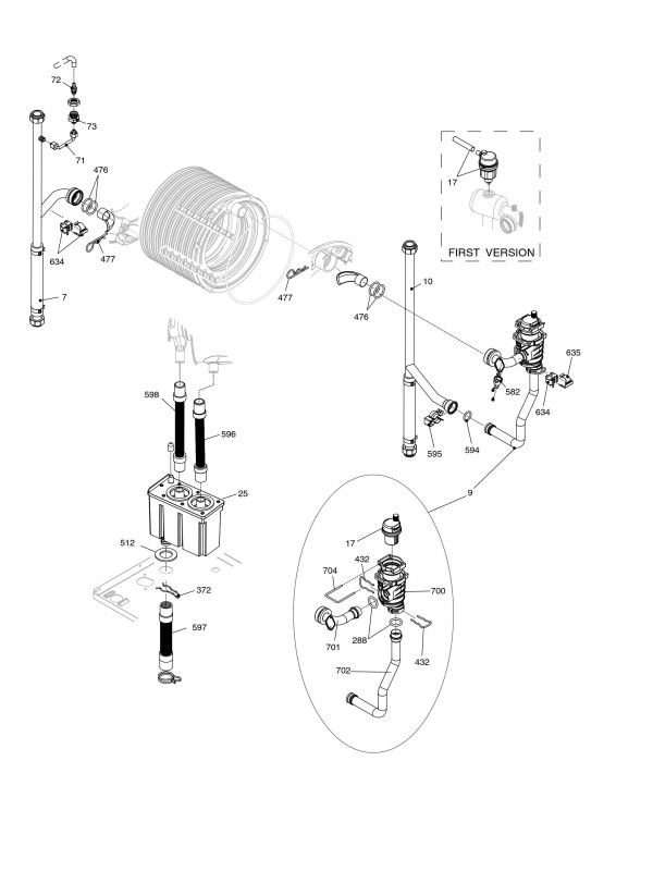 Exploded Diagram for HYDRAULIC COMPONENTS 2