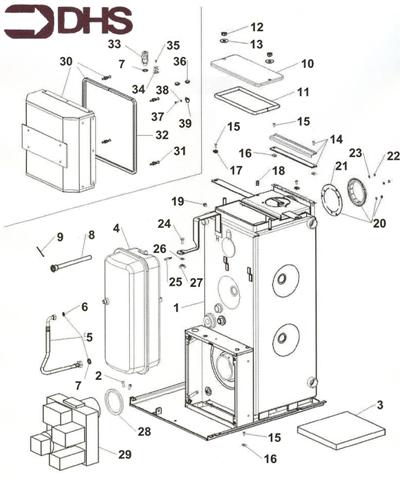 Exploded Diagram for HEAT EXCHANGER