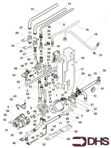 Exploded Diagram for PUMP & HYDRAULIC ASSY